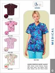 Printed Scrub Suit