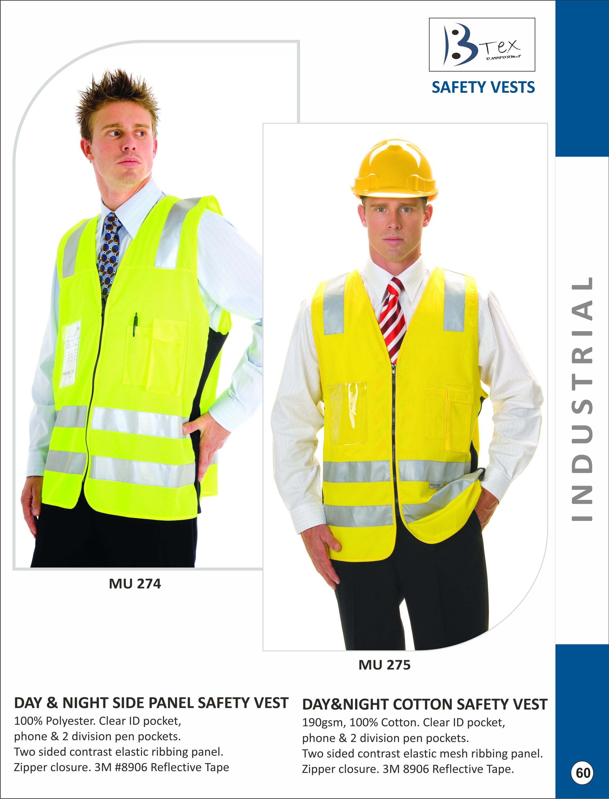 SAFETY VEST WITH REFLECTIVE TAPES